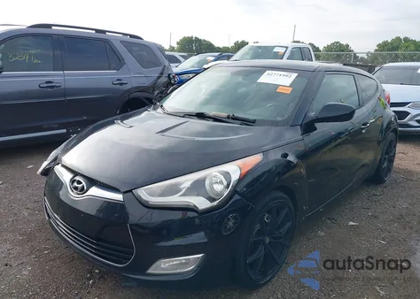 2012 Hyundai Veloster Base W/Red/Black from USA, damaged, VIN KMHTC6AD0CU053038